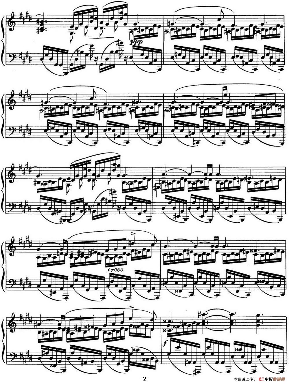 钢琴谱：斯克里亚宾 钢琴练习曲 Op.42 No.5 Alexander Scriabin Etudes